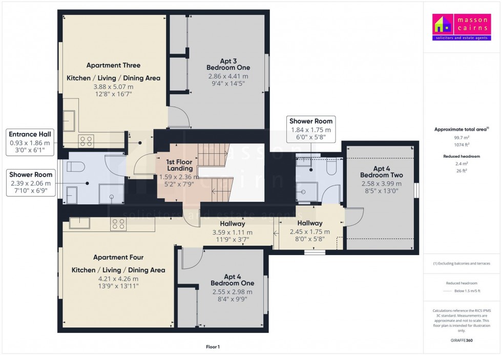 Floorplan for Stonefield House Garden Apartments, The Square, Grantown on Spey