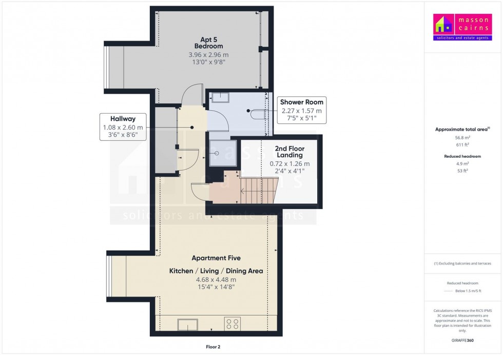 Floorplan for Stonefield House Garden Apartments, The Square, Grantown on Spey