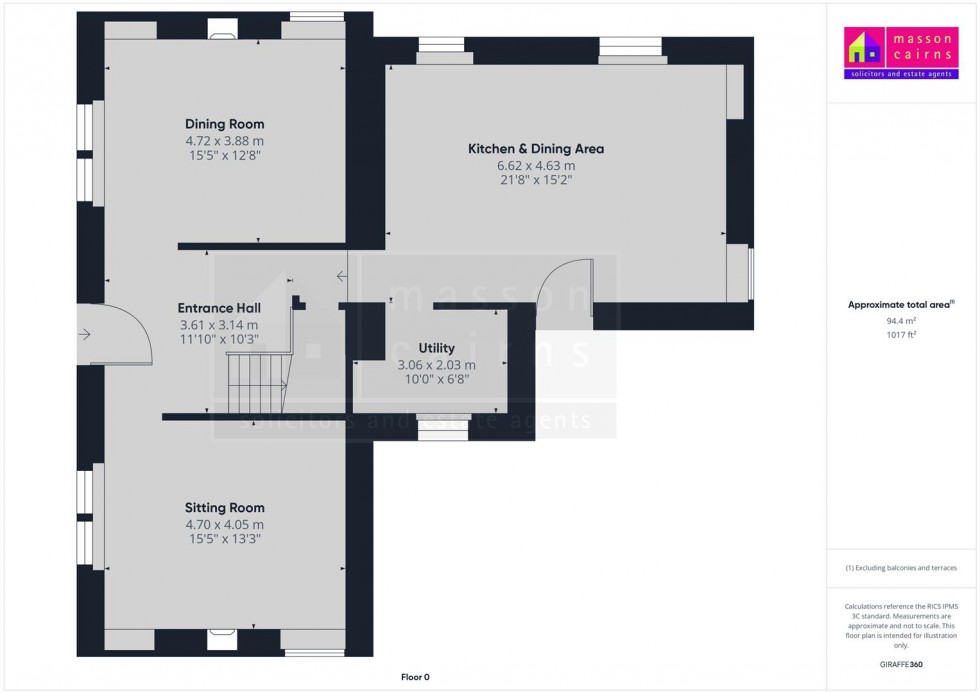 Floorplan for Kinchyle House, Main Street, Carrbridge