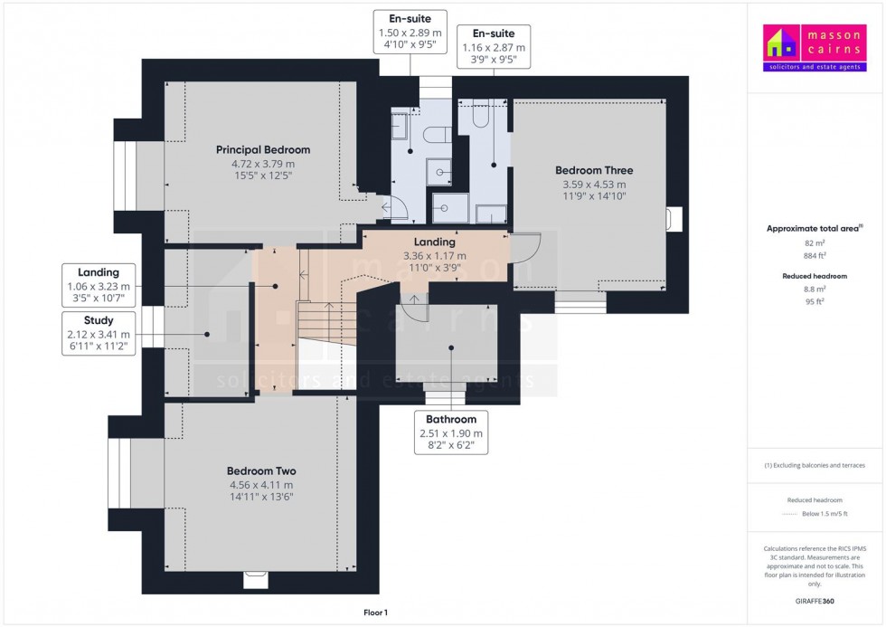 Floorplan for Kinchyle House, Main Street, Carrbridge