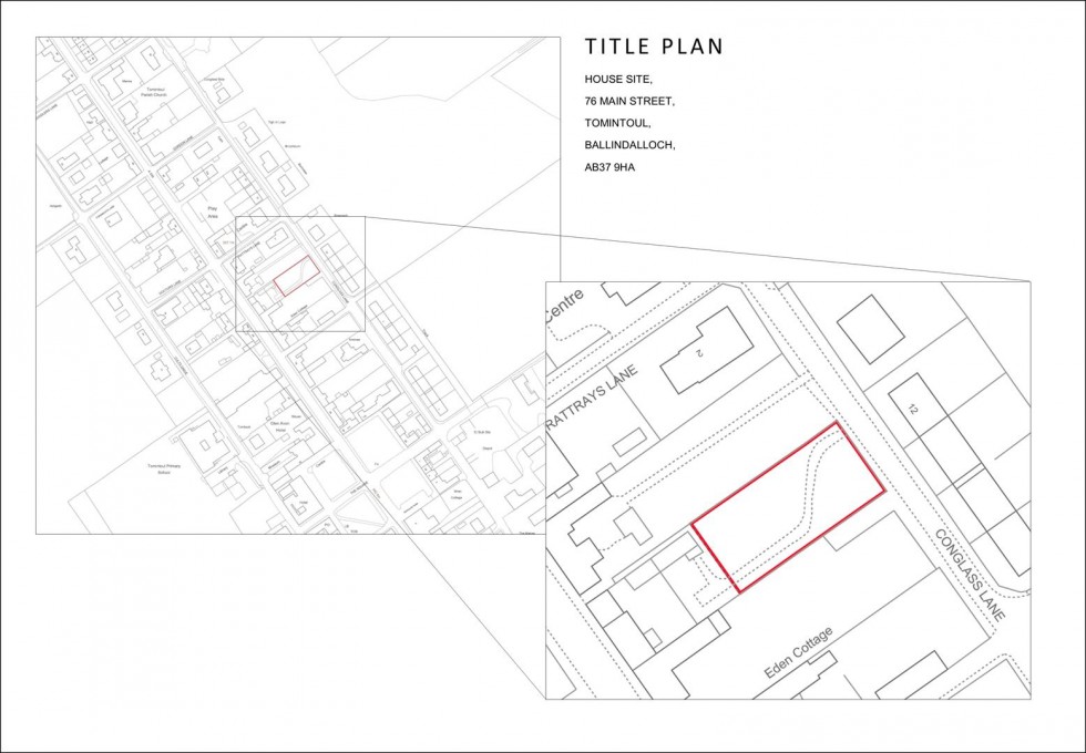 Floorplan for House Site, 76 Main Street, Tomintoul