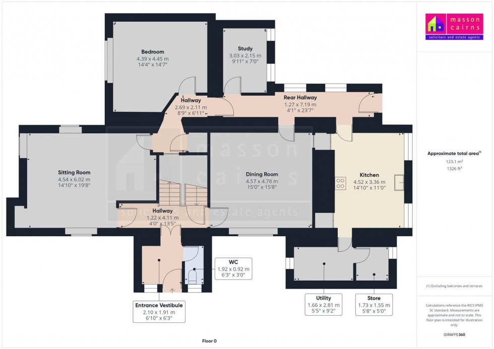 Floorplan for Heathfield House, Grantown on Spey