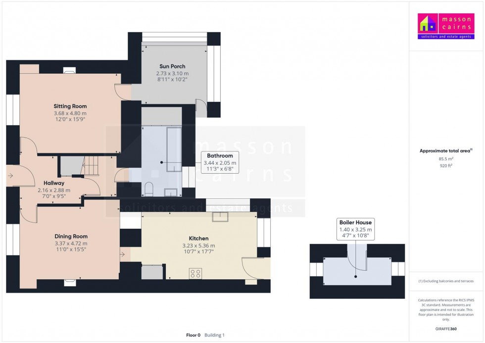 Floorplan for Vorlich, 38 Main Street, Tomintoul