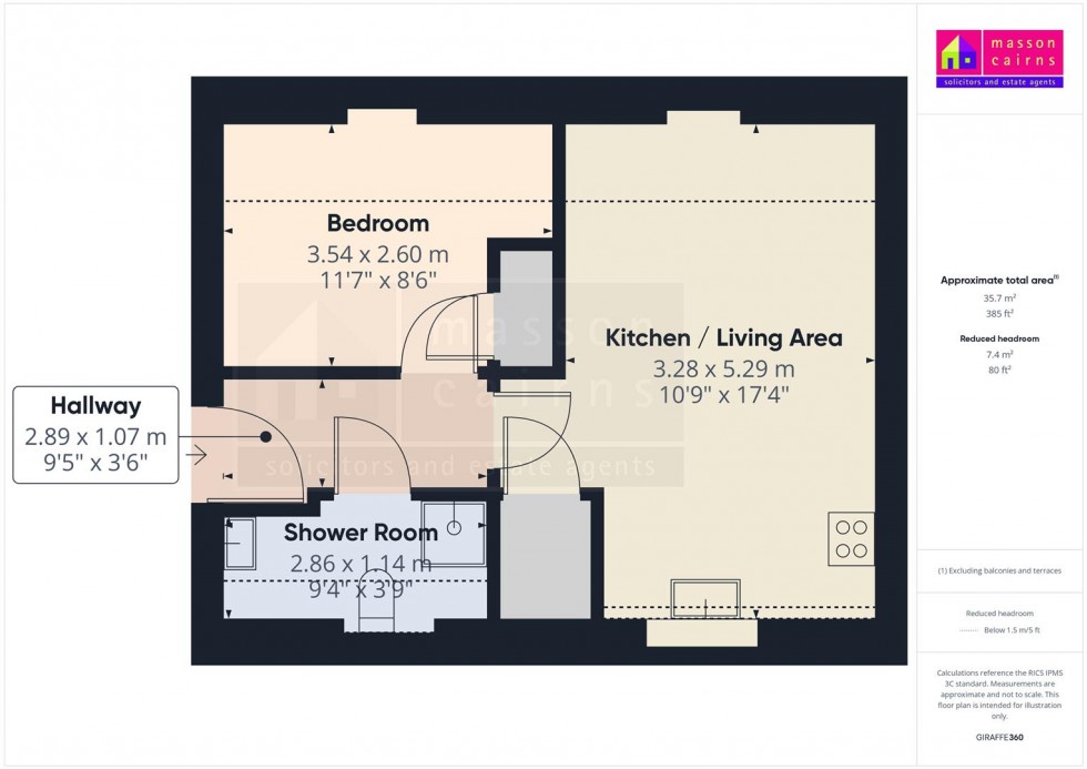 Floorplan for Apartment 6, Old Smiddy Court, Market Road, Grantown on Spey