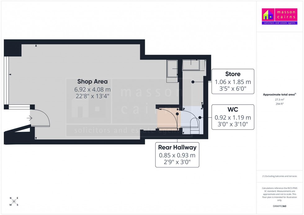 Floorplan for the Candy Coo, 32 High Street, Grantown On Spey