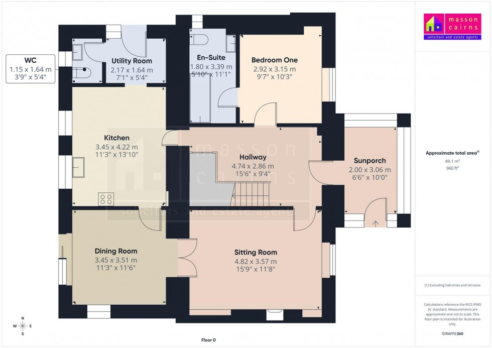 Floorplan for Kenilworth, The Old Station, Cromdale, Grantown on Spey