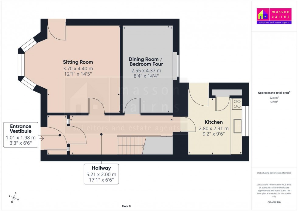 Floorplan for Little Glenwood, Main Street, Tomintoul