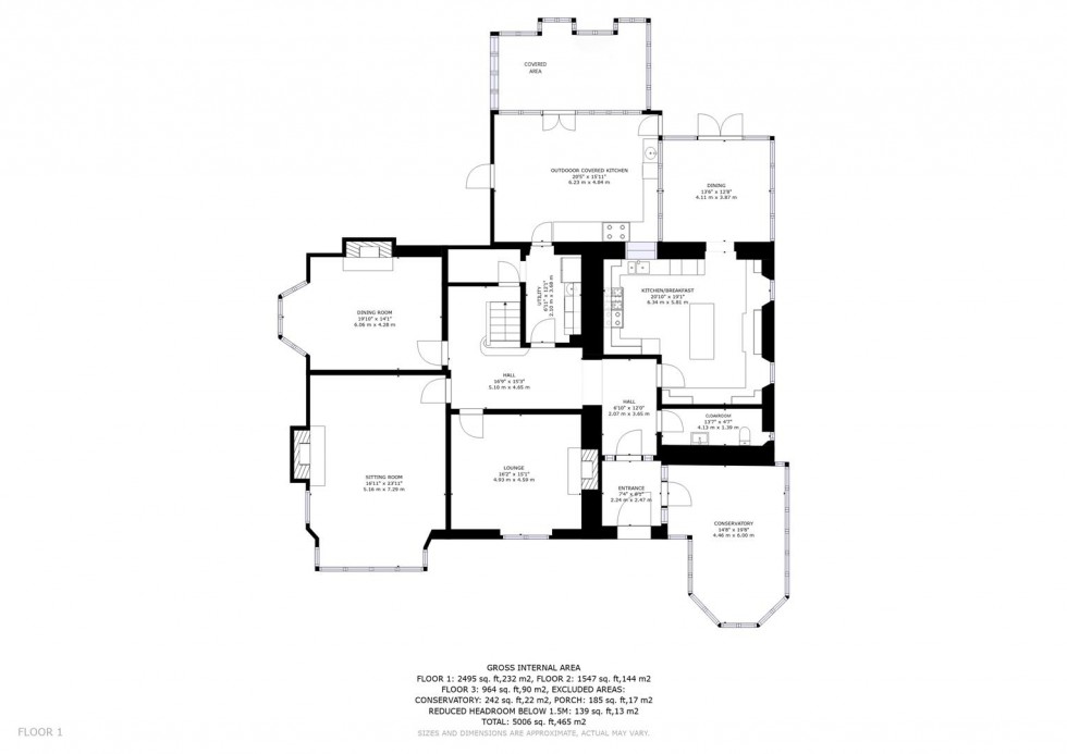 Floorplan for Woodside Avenue, Grantown on Spey