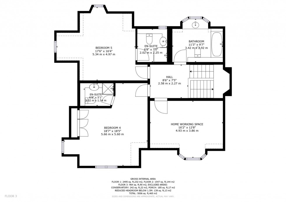 Floorplan for Woodside Avenue, Grantown on Spey