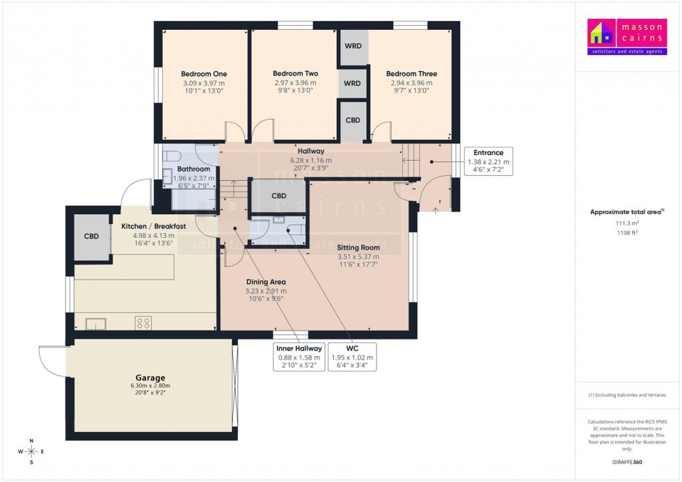 Floorplan for 1 Altnabhainne Distillery Cottages, Glenrinnes, Glenlivet