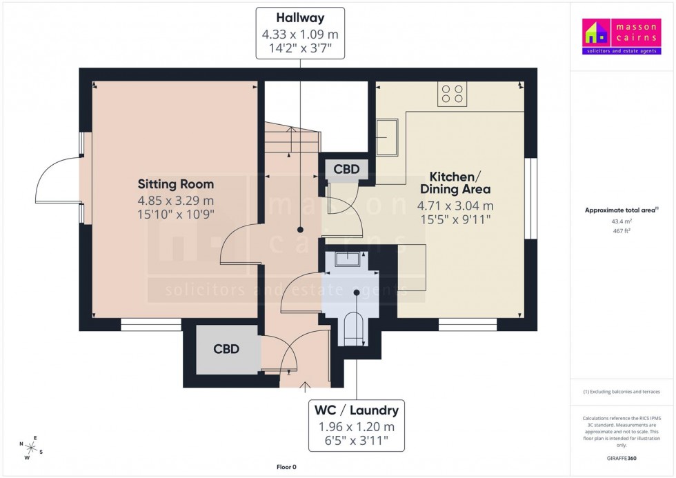 Floorplan for 72, Eilean Donan Road, Inverness
