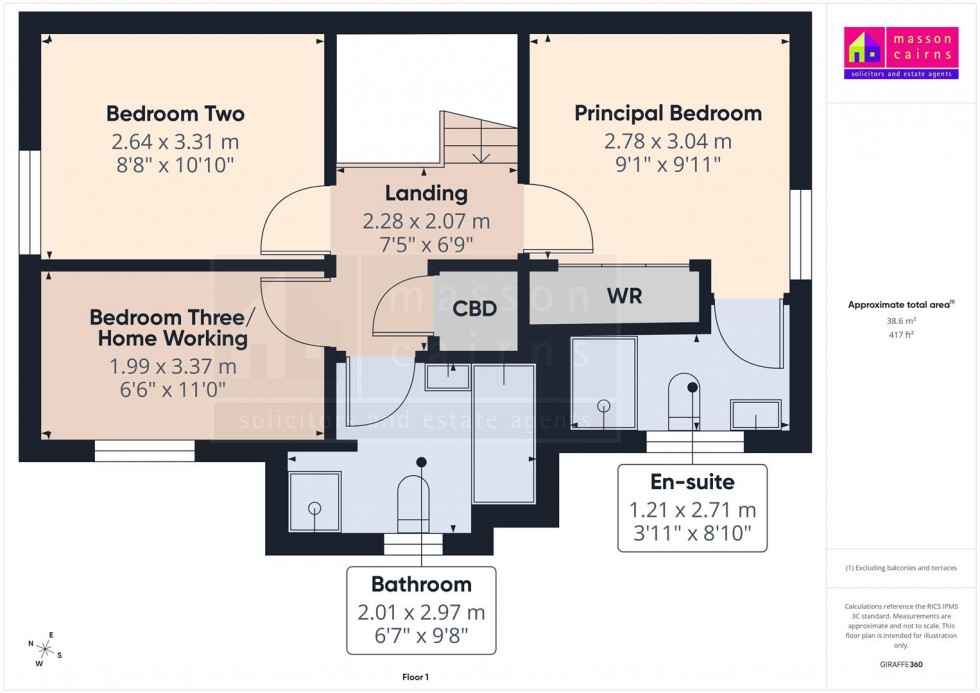 Floorplan for 72, Eilean Donan Road, Inverness