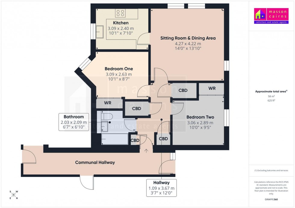 Floorplan for 1 Strathspey Court, Seafield Avenue, Grantown on Spey