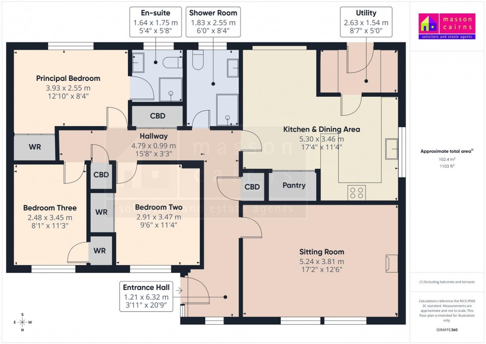 Floorplan for Tari Mara, Kingussie Road, Newtonmore