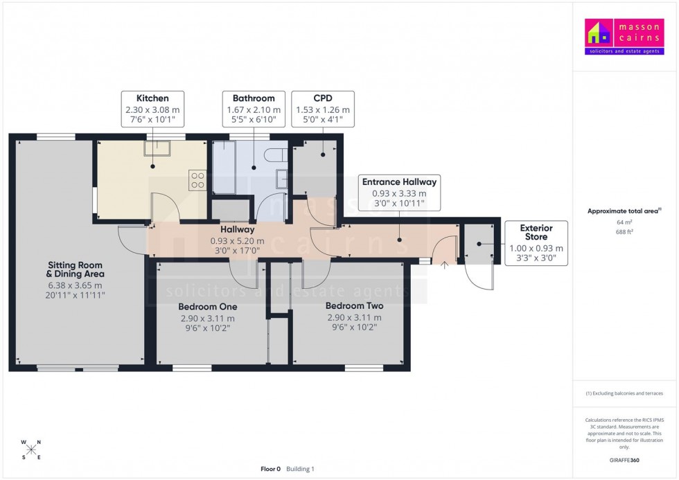Floorplan for 13 South West High Street, Grantown on Spey