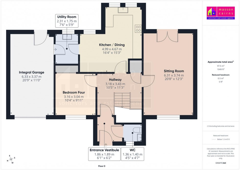 Floorplan for Bennachie, 13 Carn Elrig View, High Burnside, Aviemore