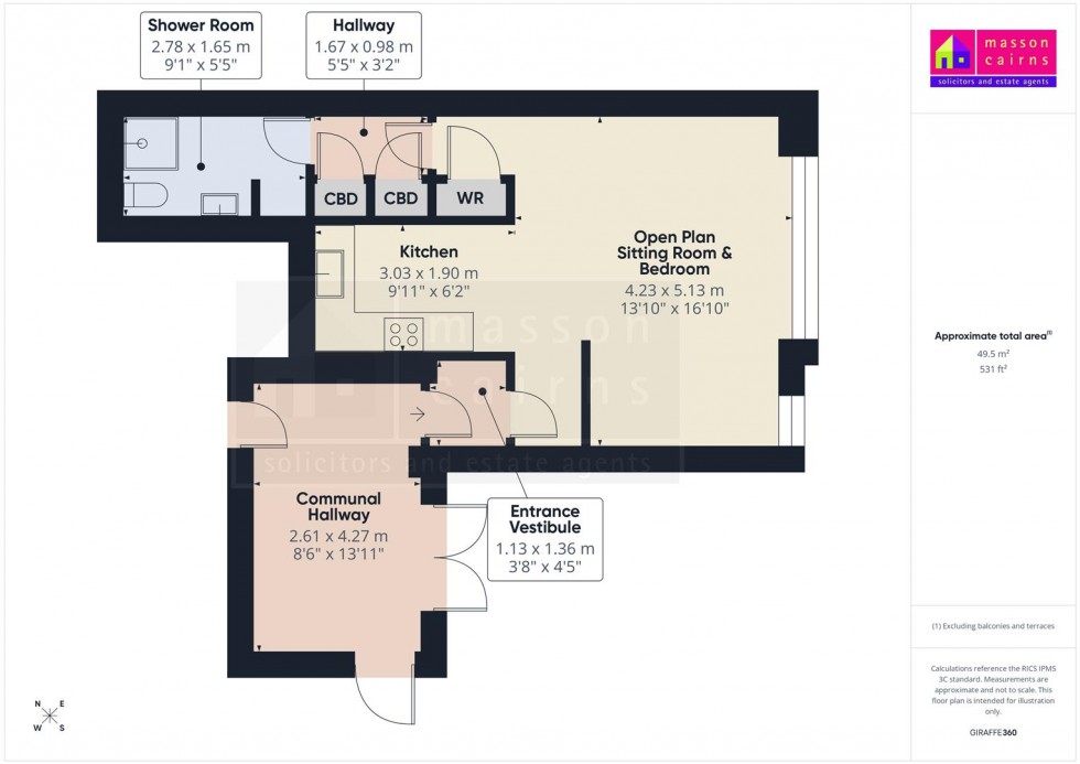 Floorplan for 3B High Street, Grantown on Spey