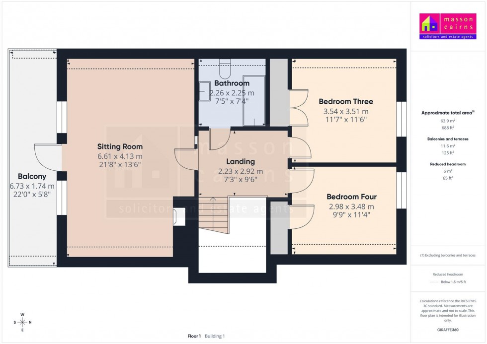 Floorplan for Rossarden, Balnaan, Dulnain Bridge, Grantown on Spey