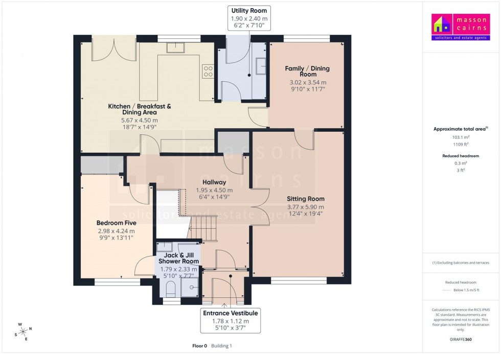 Floorplan for 23 Carn Elrig View, High Burnside, Aviemore