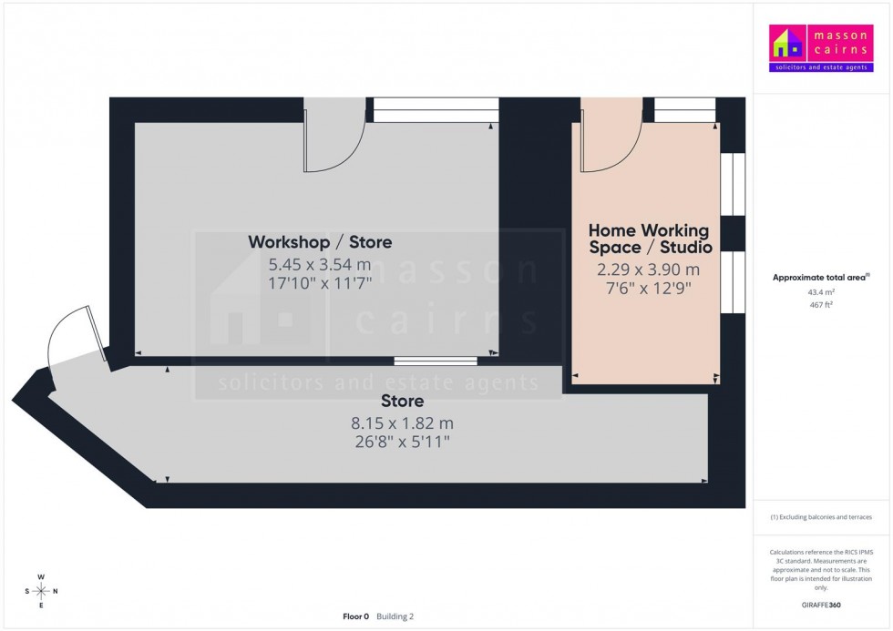 Floorplan for Larchfield Cottage, Insh, Kingussie