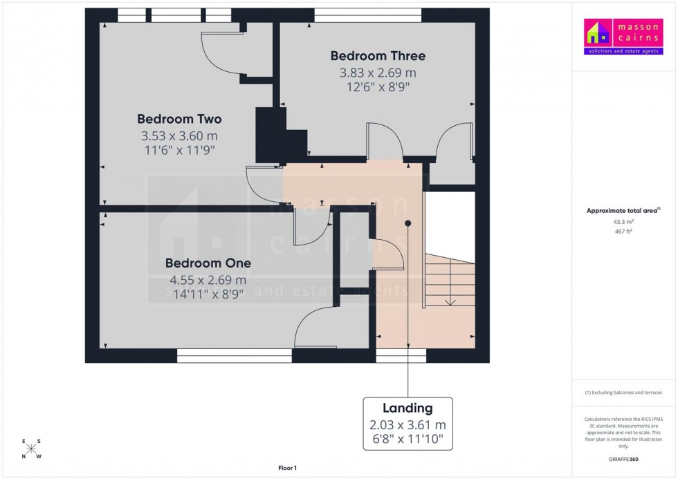 Floorplan for 15 Kylintra Crescent, Grantown on Spey