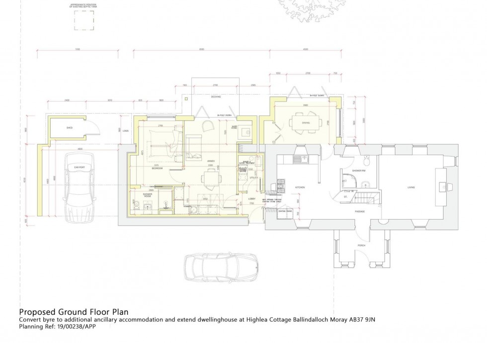 Floorplan for Highlea, Auchnarrow, Glenlivet