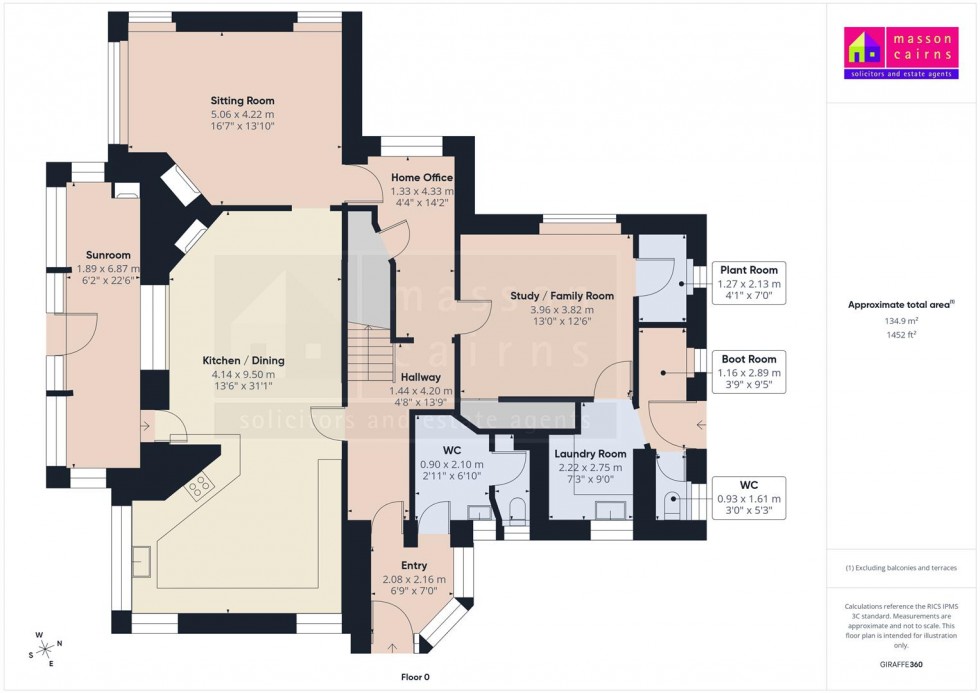 Floorplan for Tigh na H'Ath, Dulnain Bridge, Grantown on Spey
