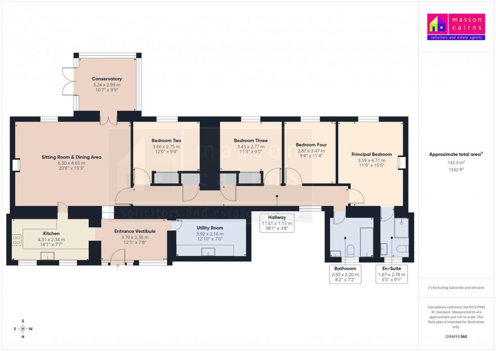 Floorplan for Coulnakyle Cottage, Station Road, Nethy Bridge
