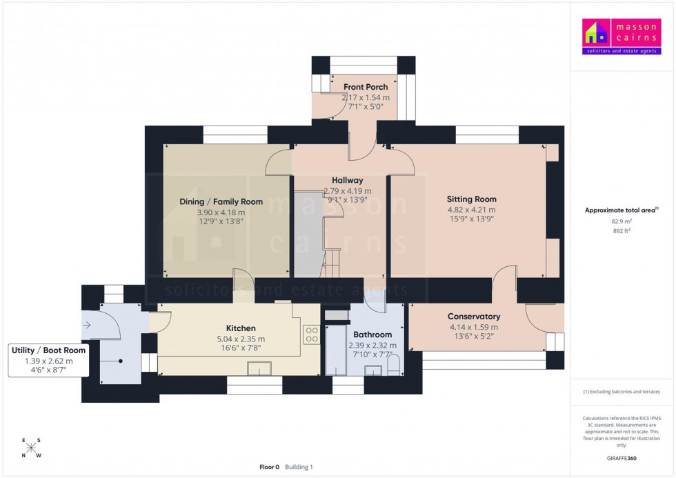 Floorplan for Rose Cottage, Insh, Kingussie