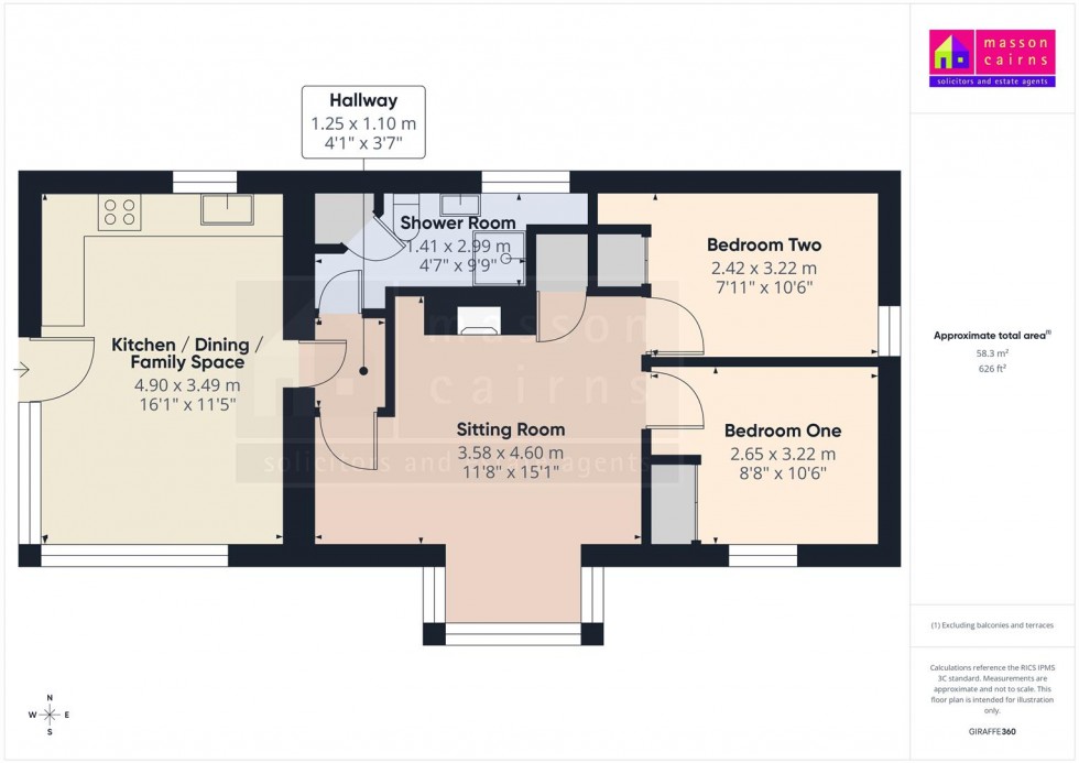 Floorplan for Glendarroch Cottage, Gynack Road, Kingussie