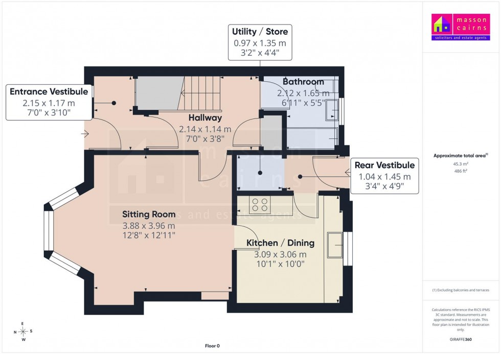 Floorplan for 1 Cairngorm Avenue, Aviemore