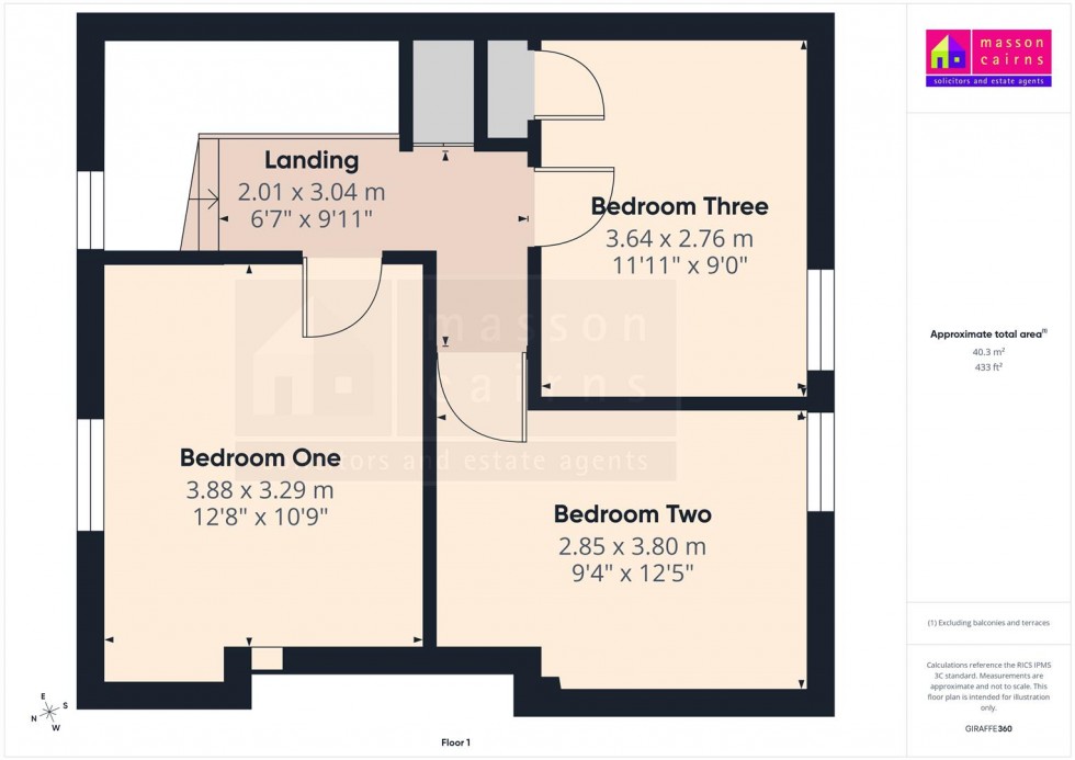 Floorplan for 1 Cairngorm Avenue, Aviemore