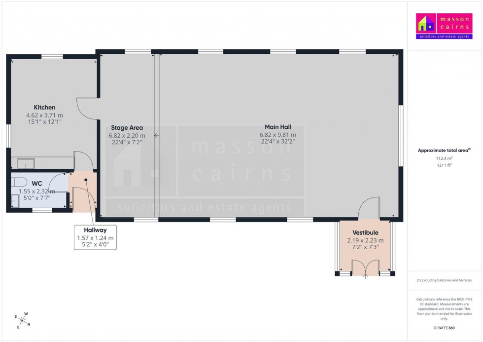 Floorplan for Former Church Hall, Dulnain Bridge