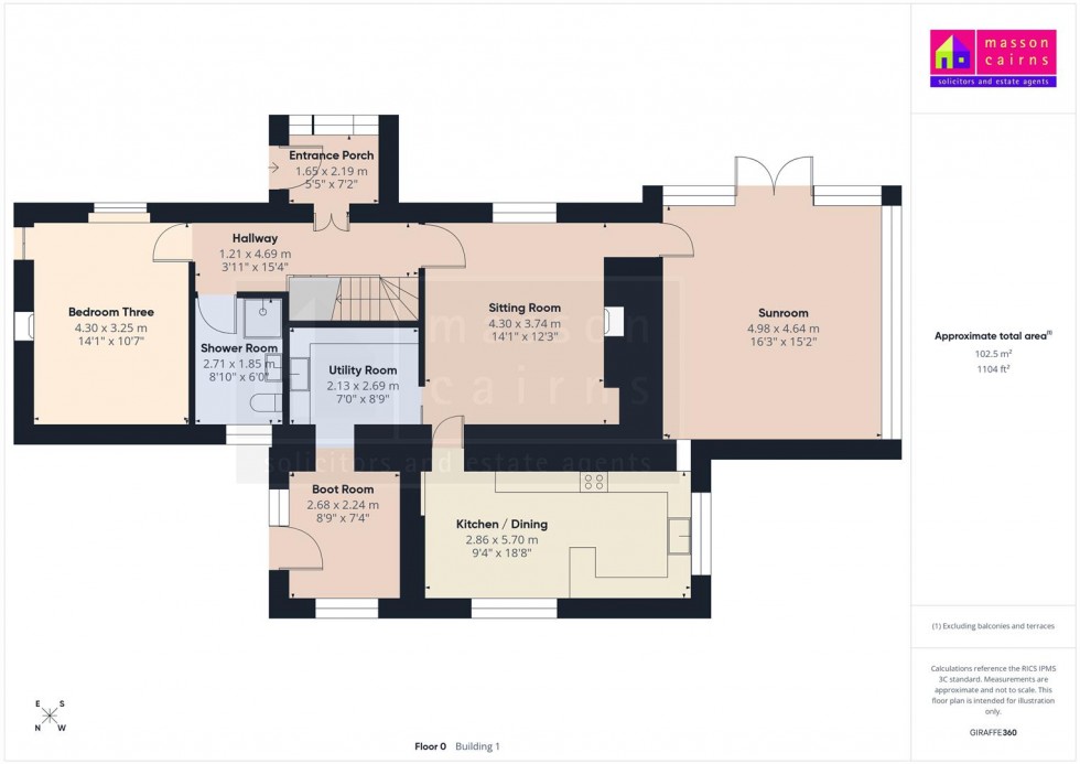 Floorplan for Tontearie Farmhouse, Nethy Bridge