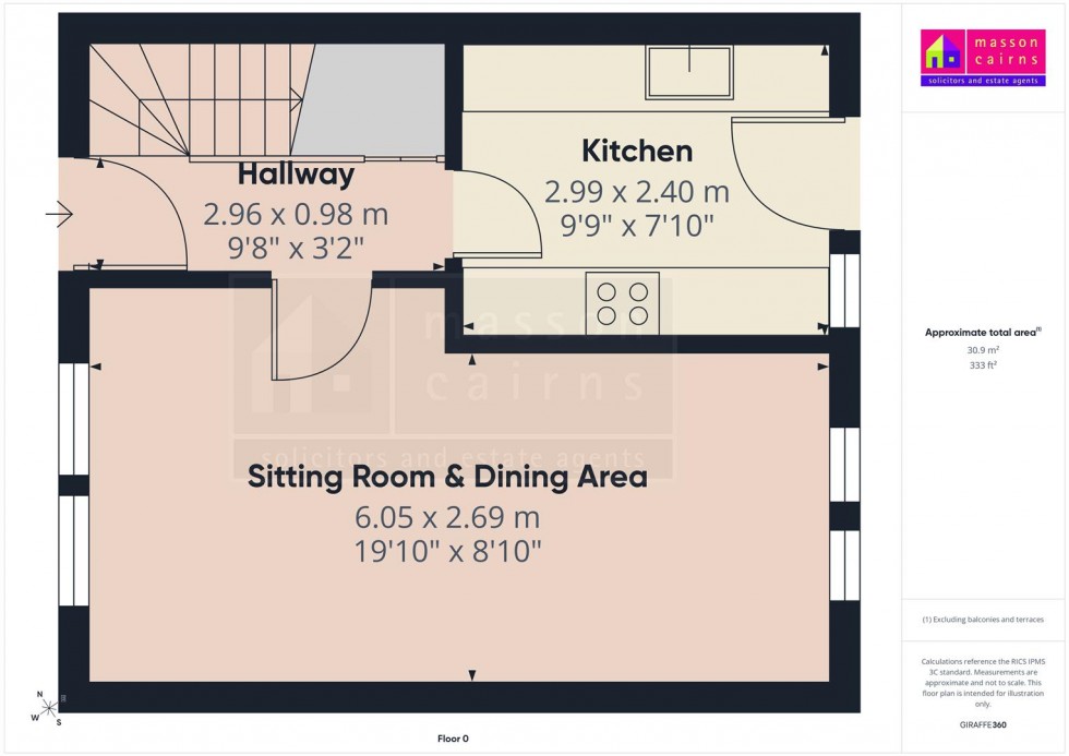 Floorplan for 2 Chapel Court, Grantown on Spey