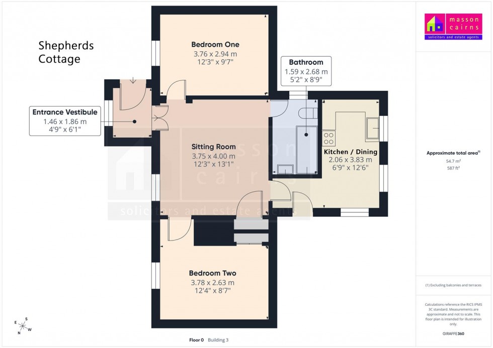 Floorplan for Upper Finlarig, Dulnain Bridge, Grantown on Spey