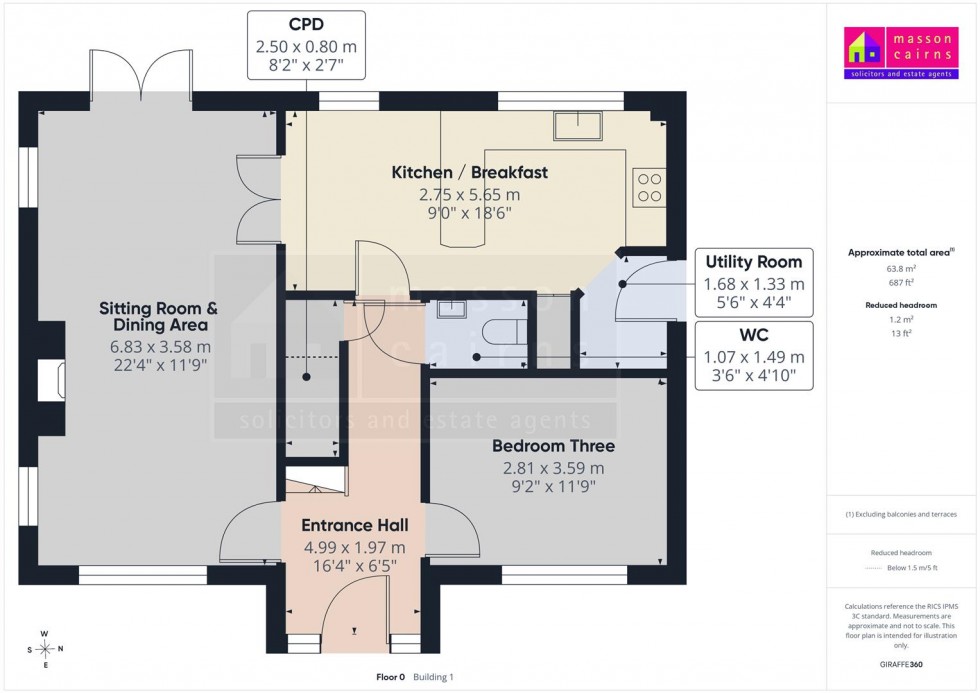 Floorplan for 8 Woodburn Drive, Grantown On Spey