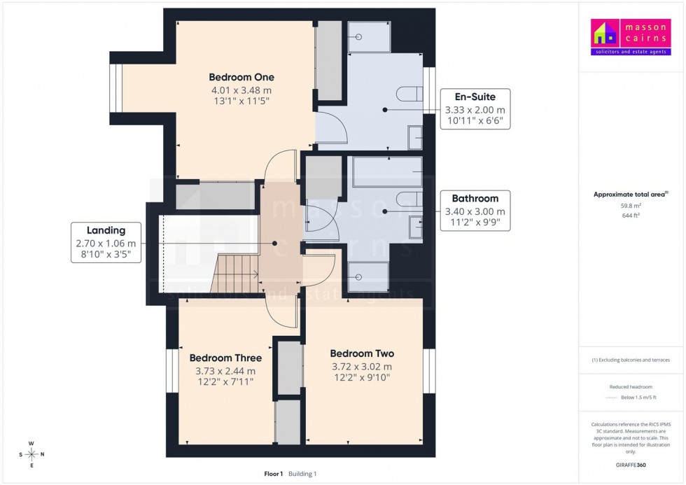 Floorplan for 16 Patterson Place, High Burnside, Aviemore
