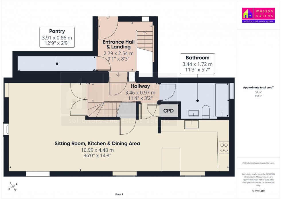 Floorplan for 122 High Street, Grantown on Spey