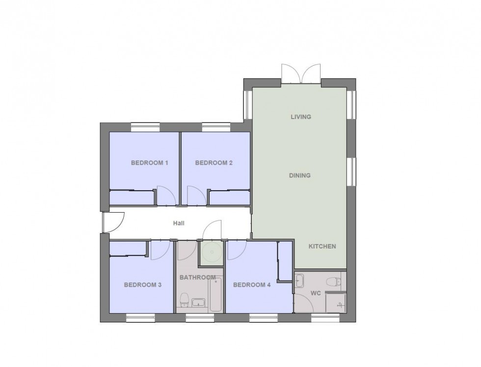 Floorplan for Plot 60 Dulicht Court, Grantown on Spey